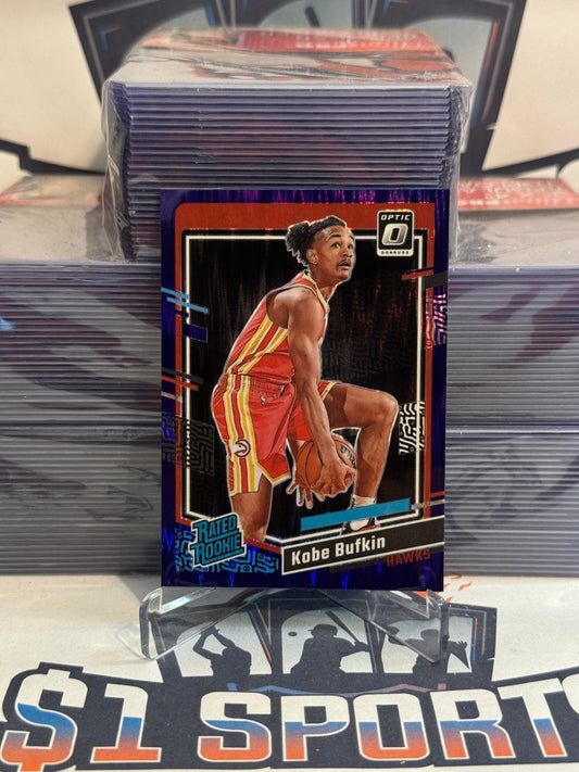 2023 Donruss Optic (Purple Flash Prizm, Rated Rookie) Kobe Bufkin #220