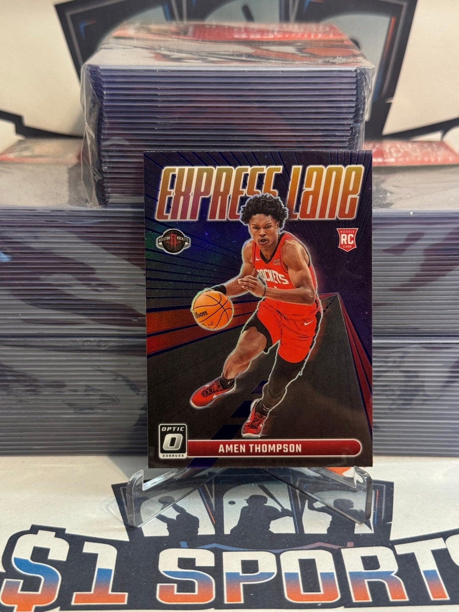 2023 Donruss Optic (Purple Prizm, Express Lane) Amen Thompson Rookie #2