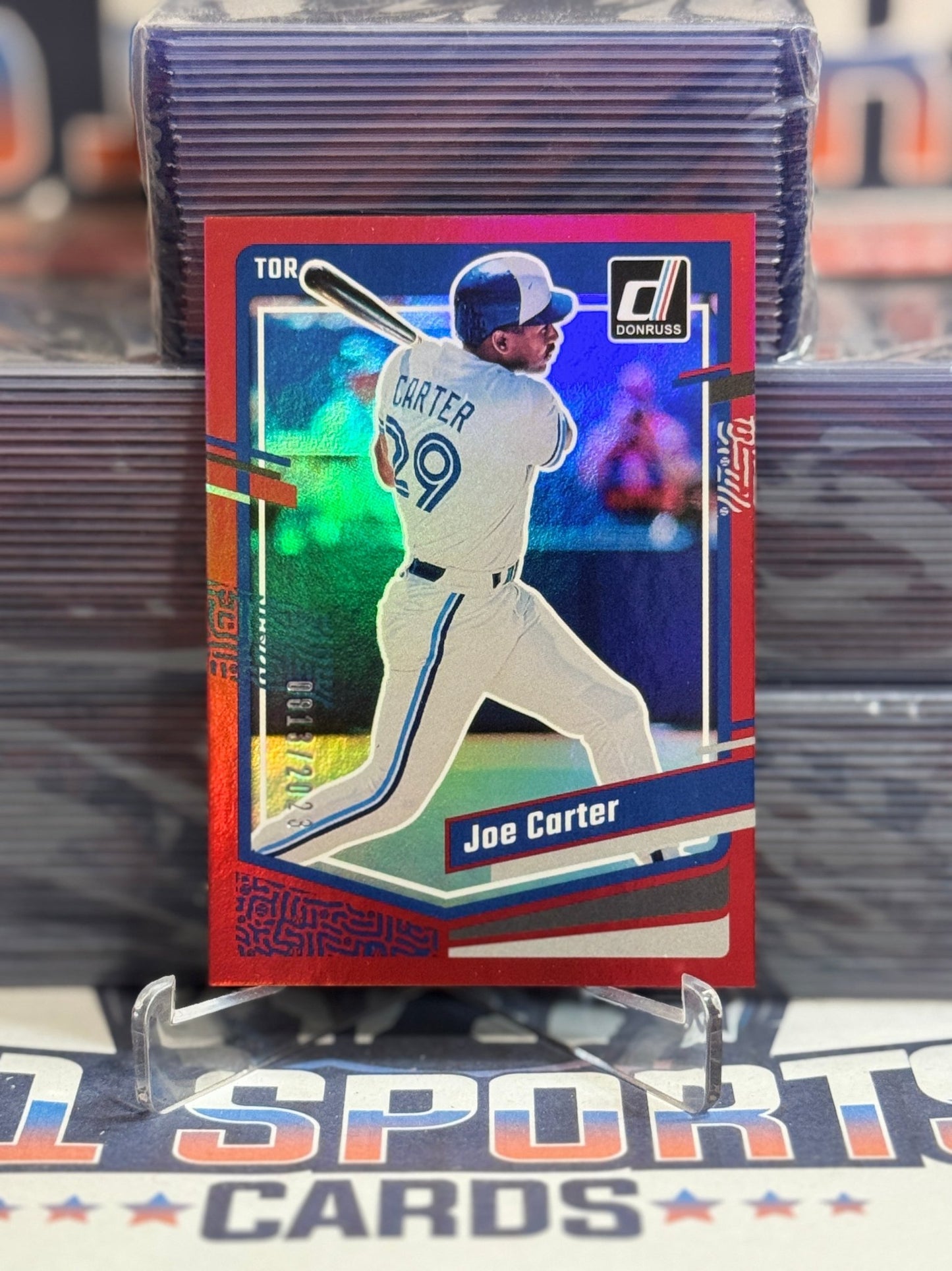 2023 Donruss (Red Foil 813/2023) Joe Carter 220