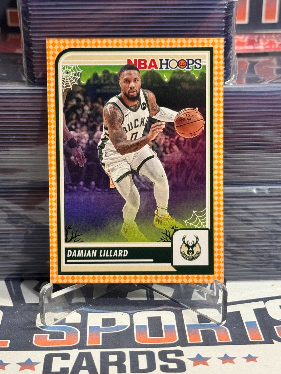 2023 NBA Hoops (Haunted Hoops, Orange) Damian Lillard 60
