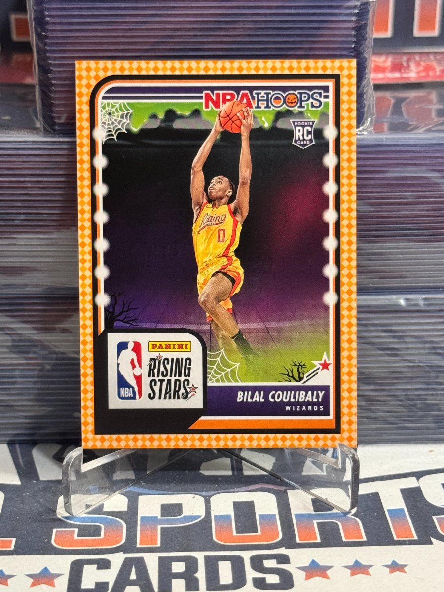 2023 NBA Hoops (Haunted Hoops, Orange, Rising Stars) Bilal Coulibaly Rookie 287