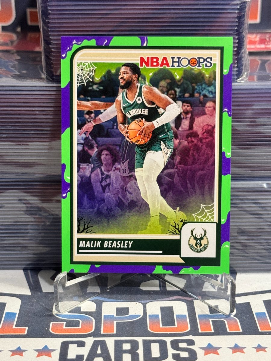 2023 NBA Hoops (Haunted Hoops, Slime) Malik Beasley 239