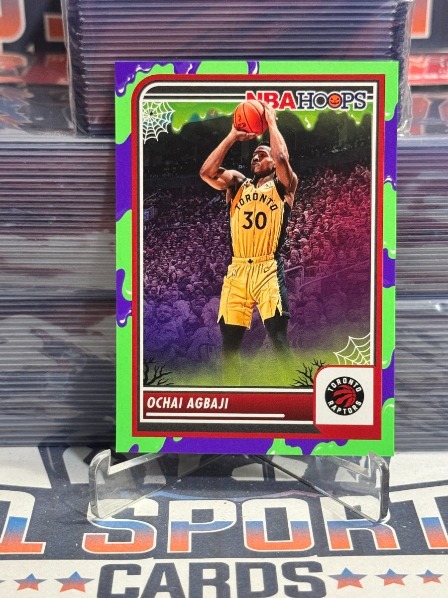2023 NBA Hoops (Haunted Hoops, Slime) Ochai Agbaji 62