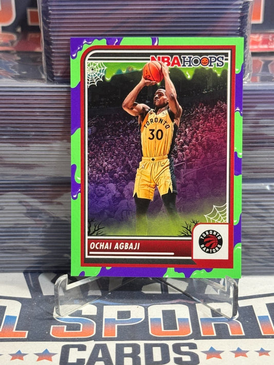 2023 NBA Hoops (Haunted Hoops, Slime) Ochai Agbaji 62