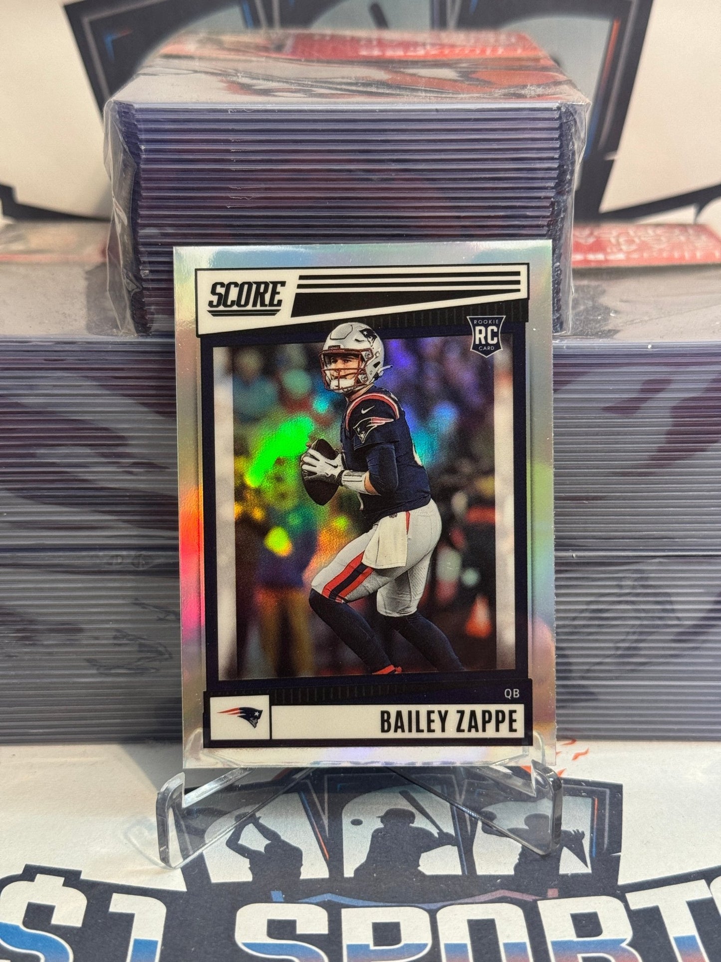 2023 Panini Chronicles (Silver Prizm, Score Premium Rookies) Bailey Zappe #SP - 310