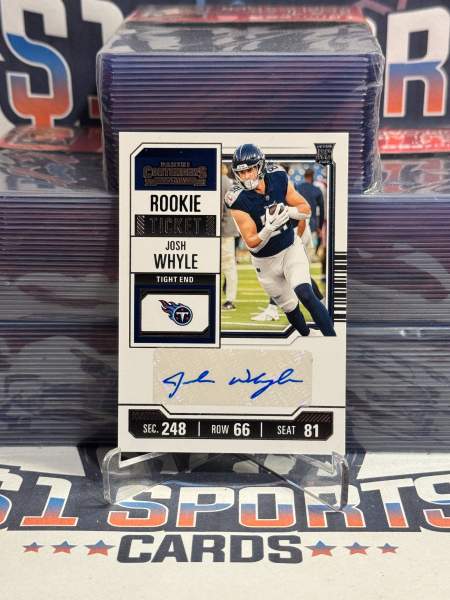 2023 Panini Contenders (Rookie Ticket Auto) Josh Whyle 246