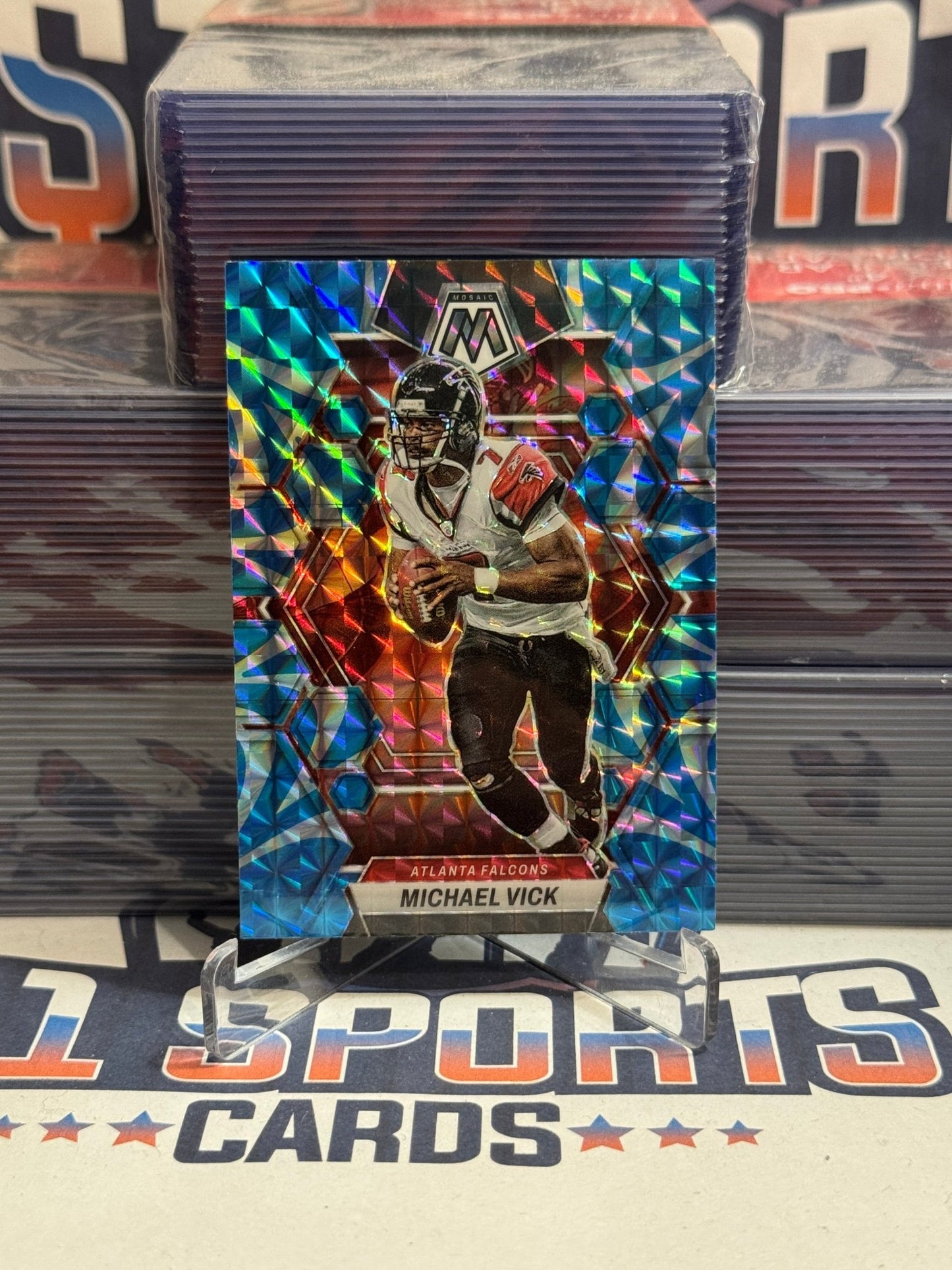 2023 Panini Mosaic (Blue Prizm) Michael Vick #12