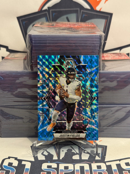 2023 Panini Mosaic (Blue Reactive Prizm) Justin Fields #33