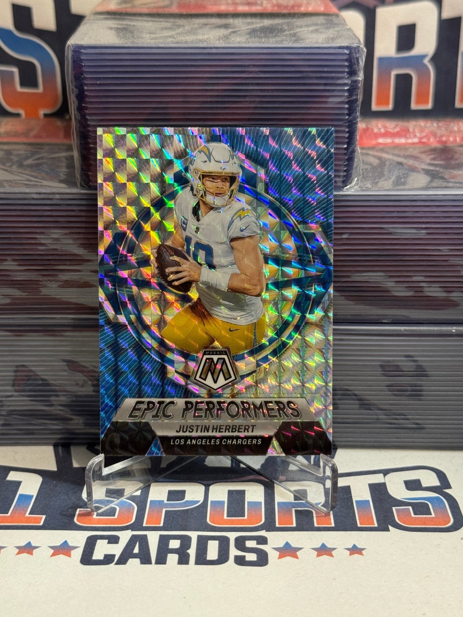 2023 Panini Mosaic (Mosaic Prizm, Epic Performers) Justin Herbert #EP - JH