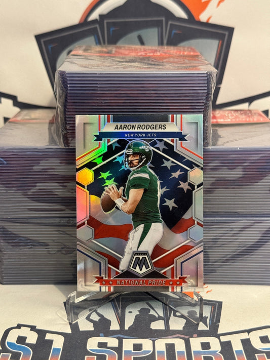 2023 Panini Mosaic (Silver Prizm, National Pride) Aaron Rodgers #253
