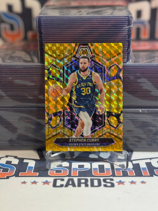 2023 Panini Mosaic (Yellow Reactive Prizm) Stephen Curry 3