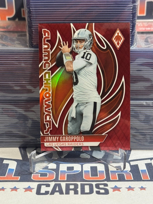 2023 Panini Phoenix (Red Prizm, Flame Throwers 109/199) Jimmy Garoppolo FLA - 24