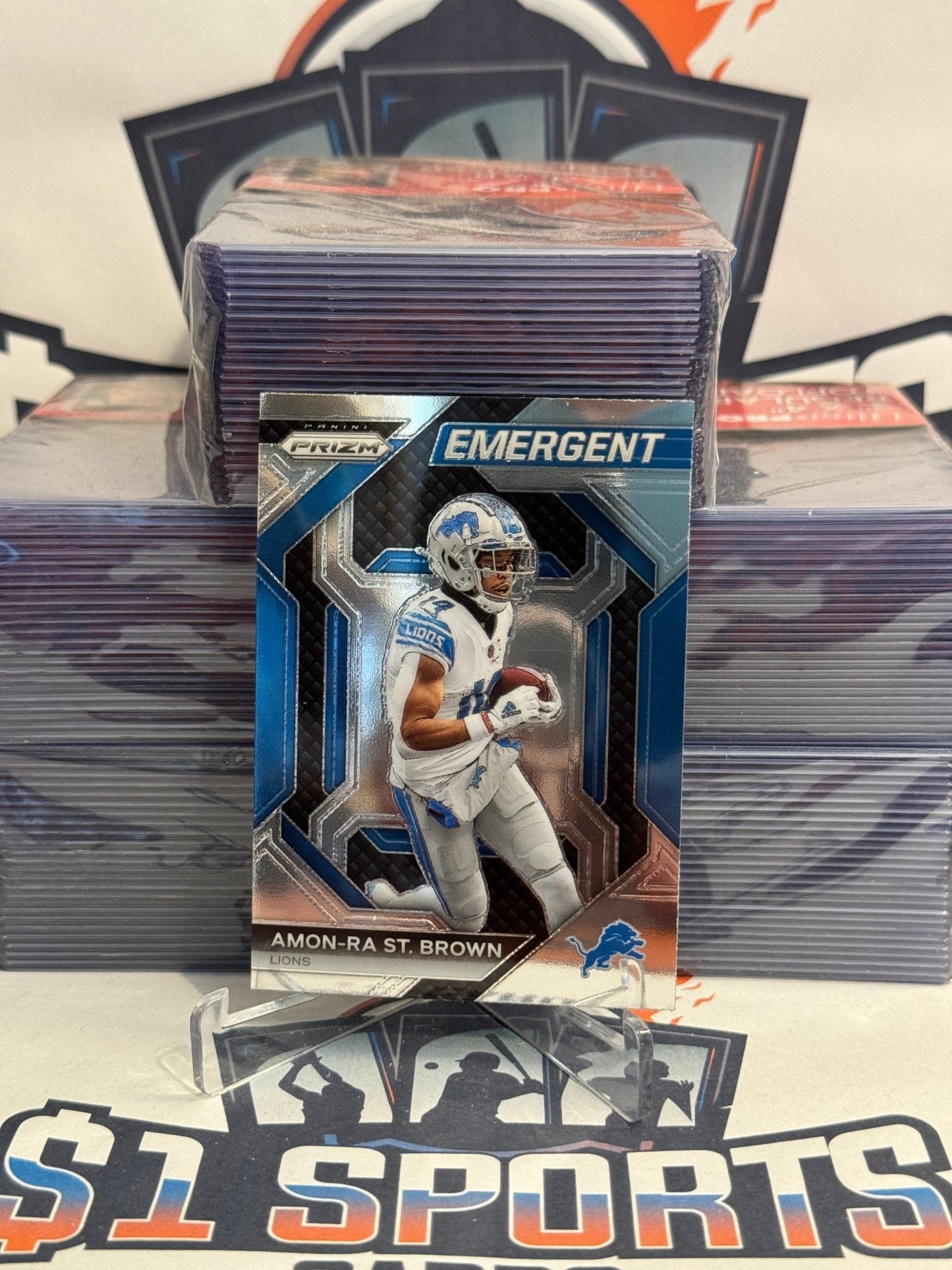 2023 Panini Prizm (Emergent) Amon-Ra St. Brown #H-8