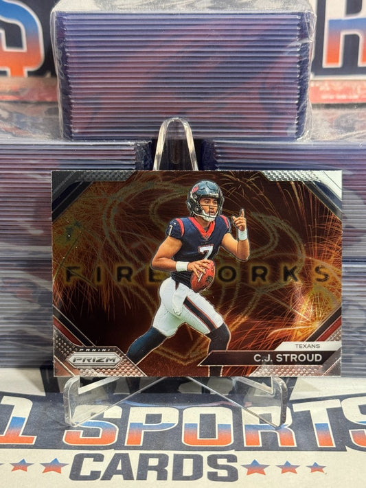 2023 Panini Prizm (Fireworks) C.J. Stroud Rookie F - 10