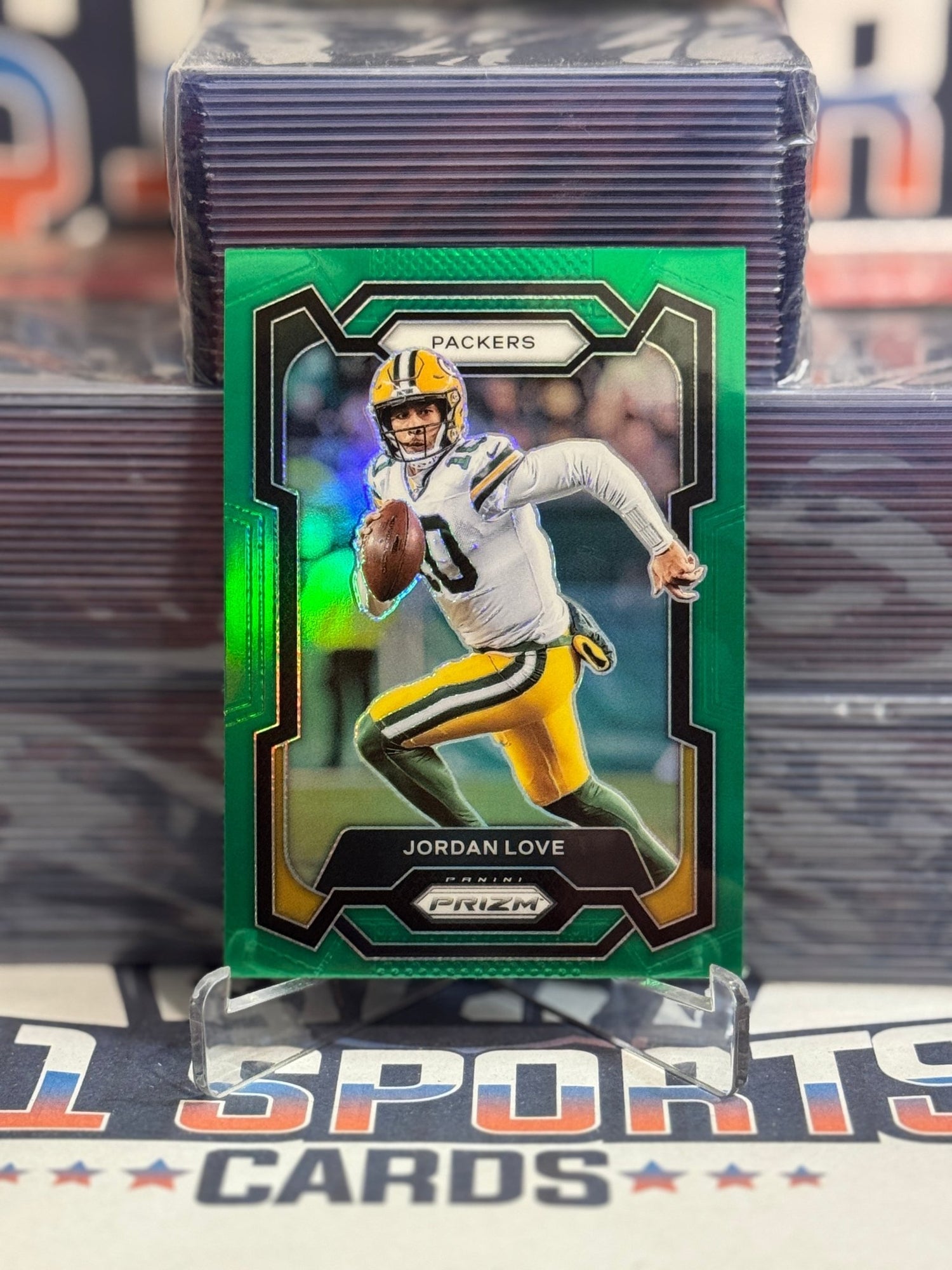 2023 Panini Prizm (Green Prizm) Jordan Love 110