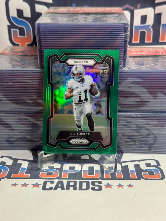 2023 Panini Prizm (Green Prizm) Tre Tucker Rookie 362