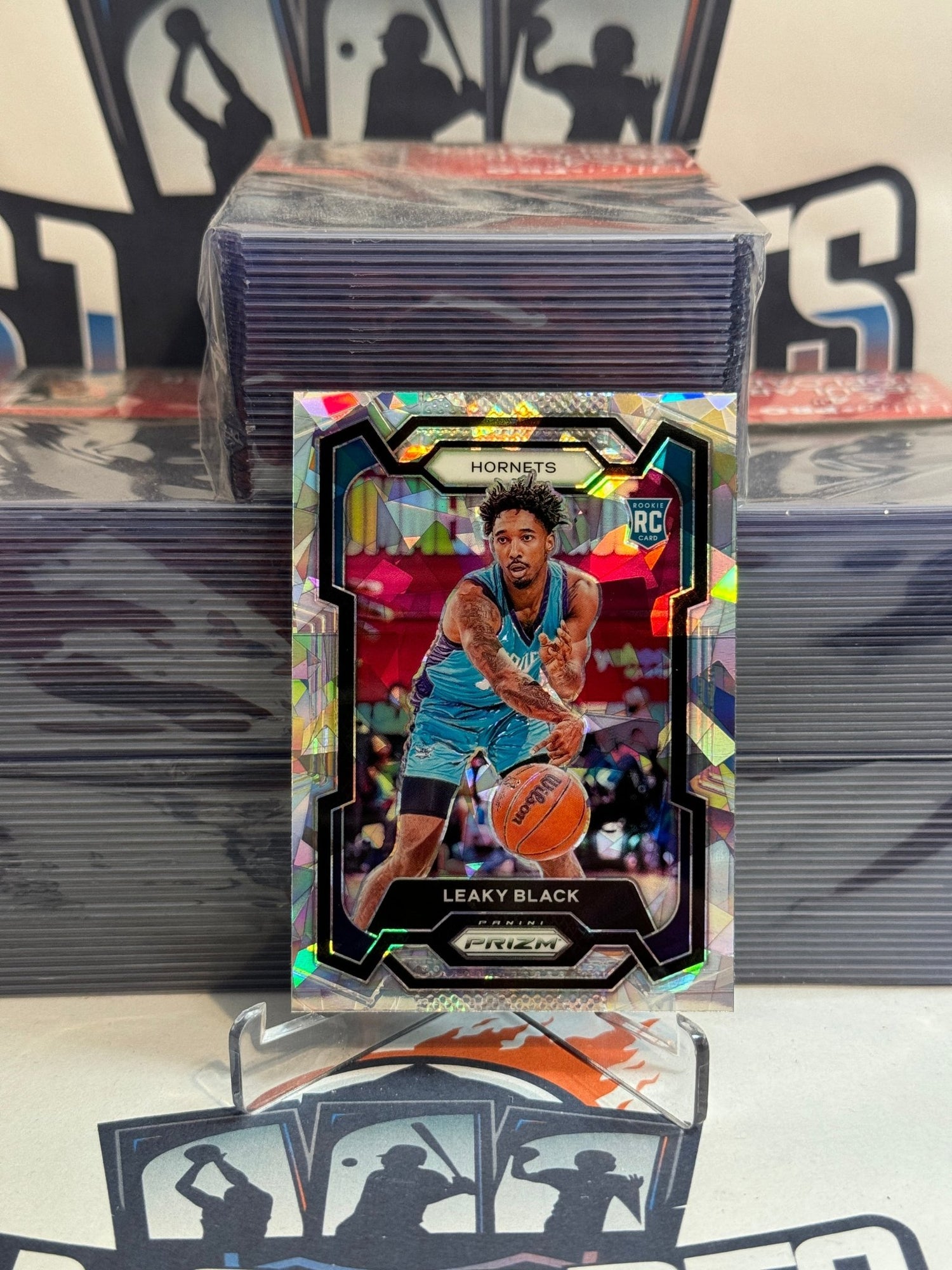 2023 Panini Prizm (Ice Prizm) Leaky Black Rookie #284