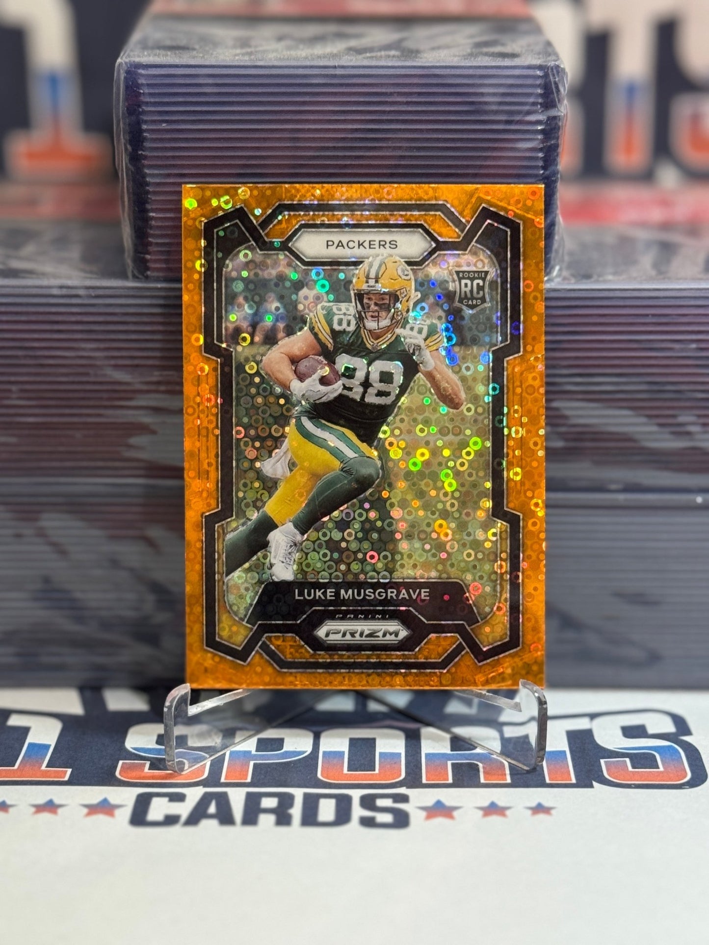 2023 Panini Prizm (Orange Disco Prizm) Luke Musgrove Rookie #337