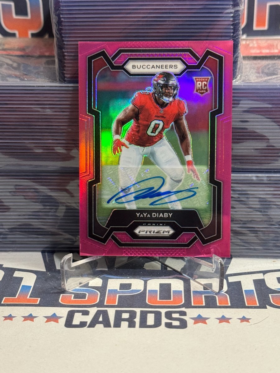 2023 Panini Prizm (Pink Prizm, Auto) Yaya Diaby Rookie 394