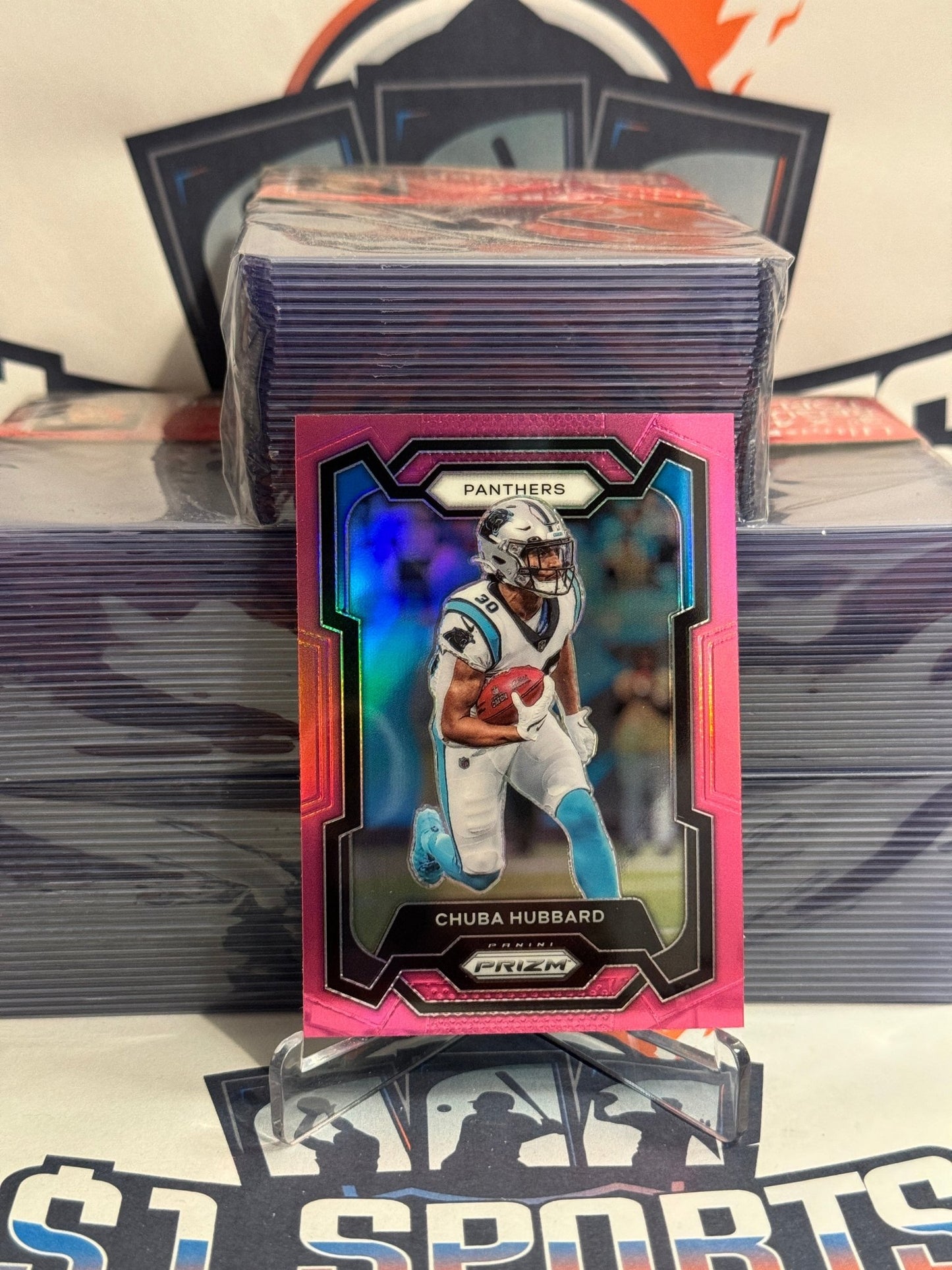 2023 Panini Prizm (Pink Prizm) Chubba Hubbard #40