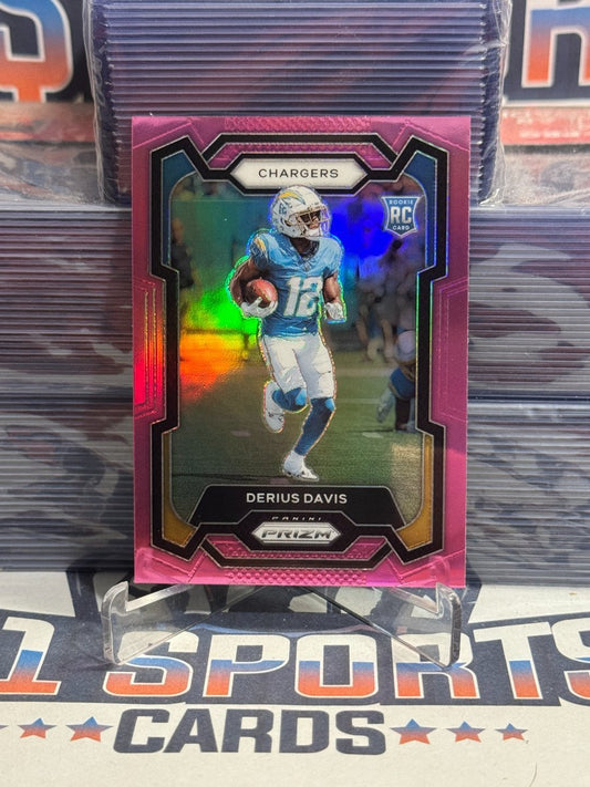 2023 Panini Prizm (Pink Prizm) Derius Davis Rookie 351