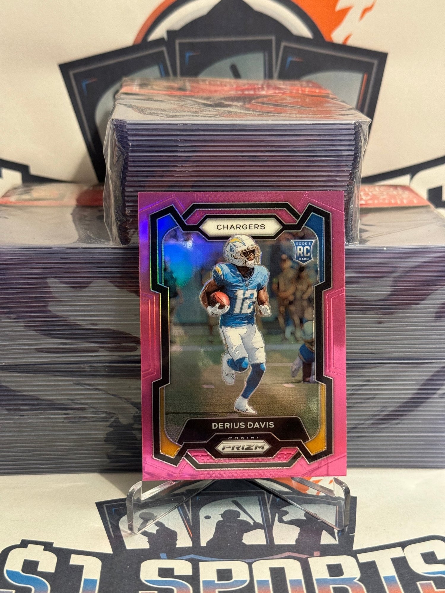 2023 Panini Prizm (Pink Prizm) Derius Davis Rookie #351