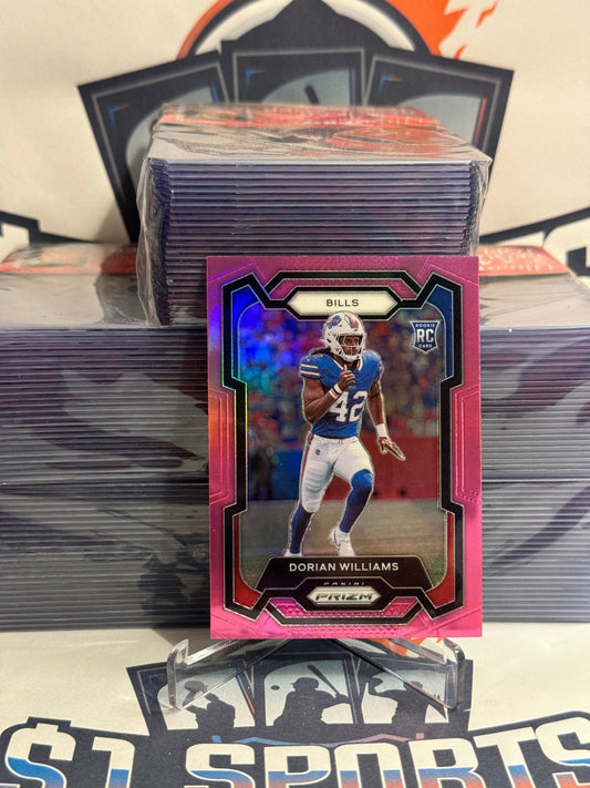 2023 Panini Prizm (Pink Prizm) Dorian Williams Rookie #309