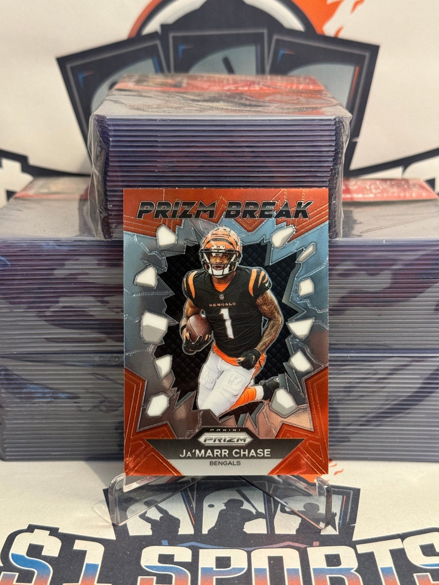 2023 Panini Prizm (Prizm Break) Ja'Marr Chase #PB-10