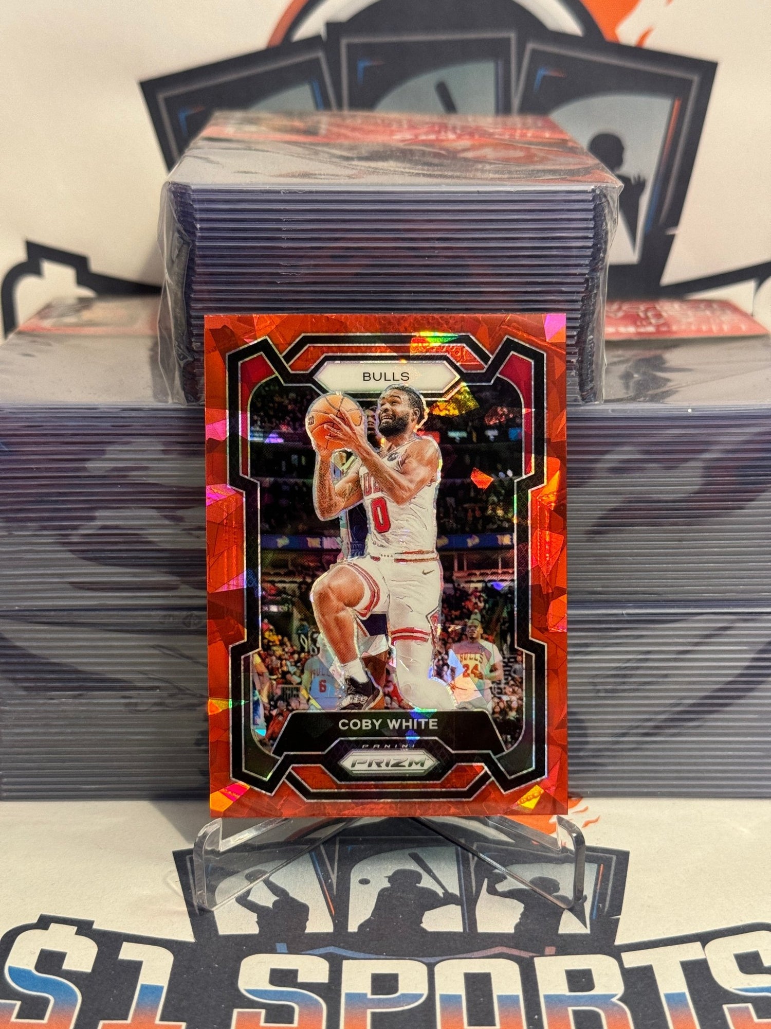 2023 Panini Prizm (Red Ice Prizm) Coby White #239