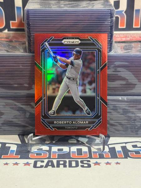 2023 Panini Prizm (Red Prizm 189/199) Roberto Alomar 82