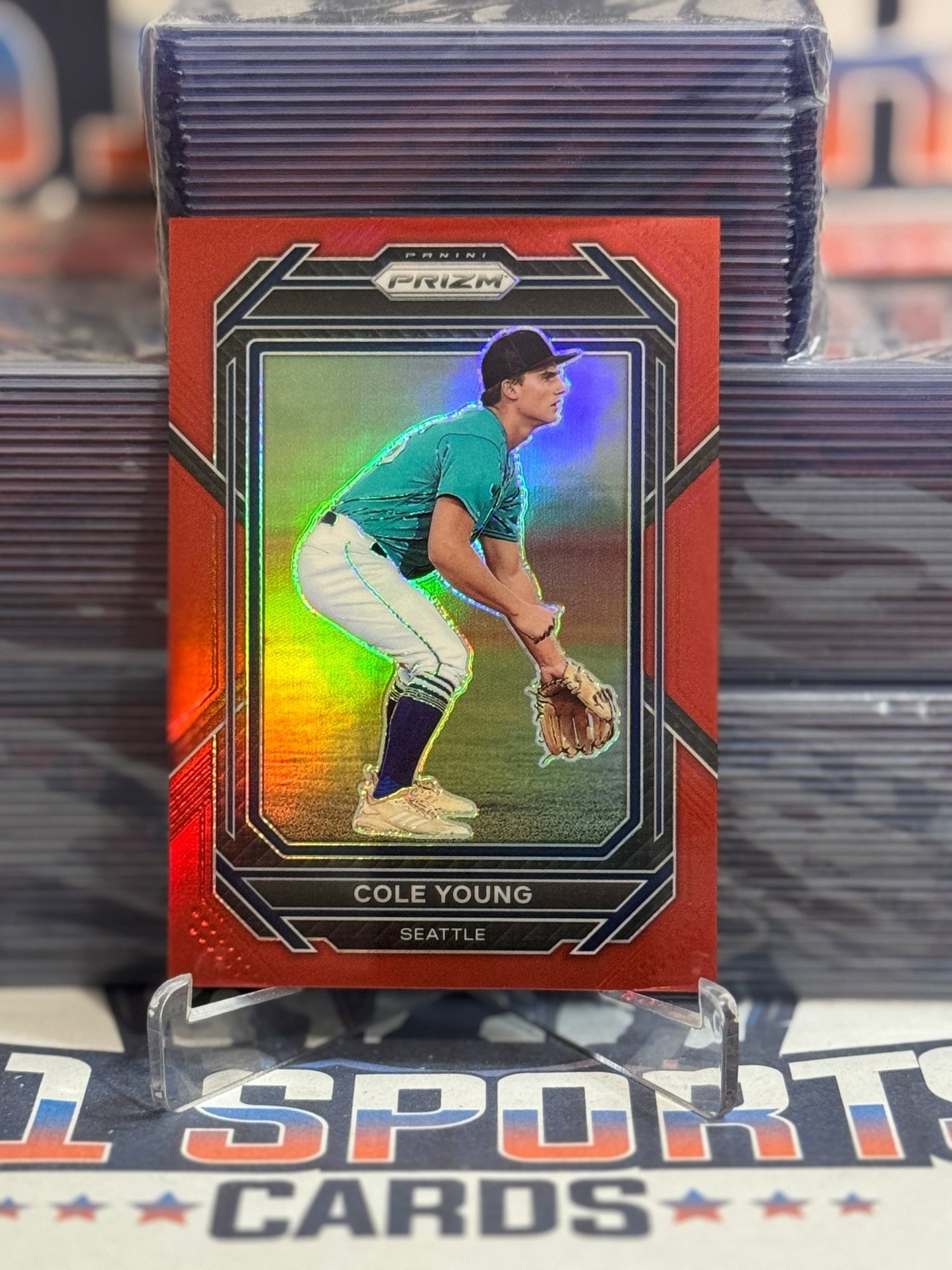 2023 Panini Prizm (Red Prizm 197/199) Cole Young 22