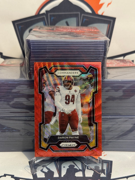 2023 Panini Prizm (Red Wave Prizm 77/149) Daron Payne #295