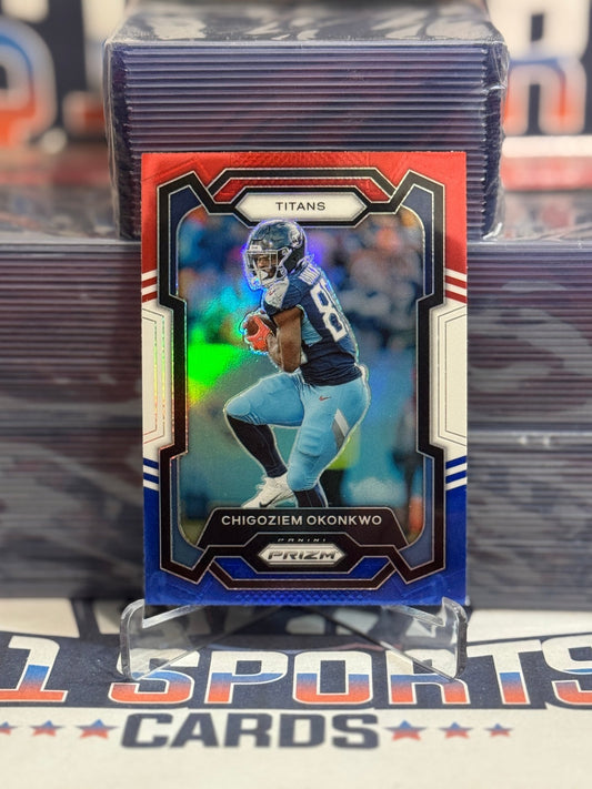 2023 Panini Prizm (Red White Blue Prizm) Chigoziem Okonkwo 288