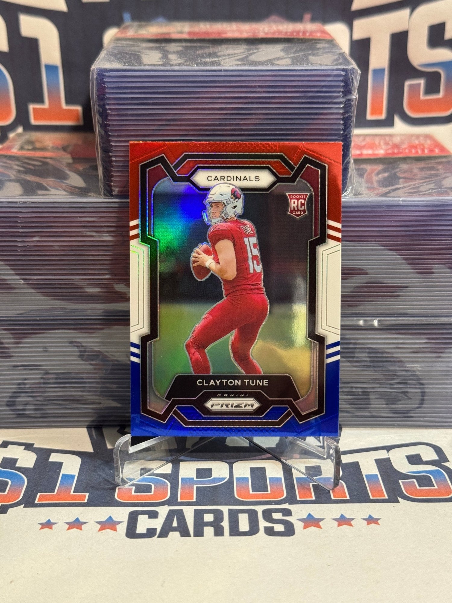 2023 Panini Prizm (Red White Blue Prizm) Clayton Tune Rookie 302