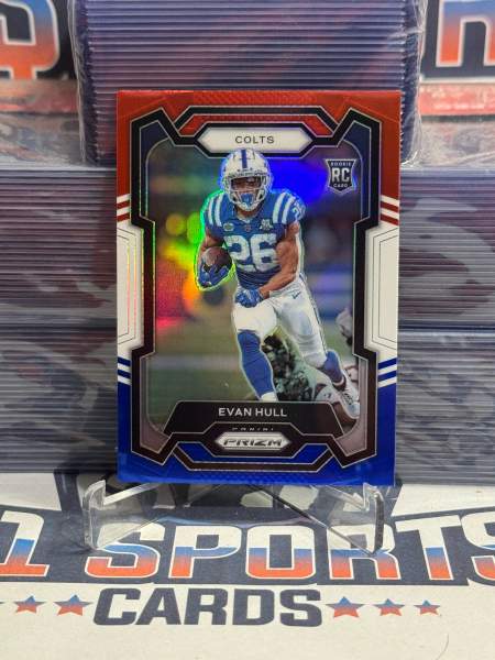 2023 Panini Prizm (Red White Blue Prizm) Evan Hull Rookie 344