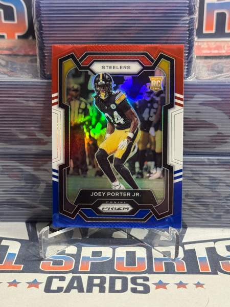 2023 Panini Prizm (Red White Blue Prizm) Joey Porter Jr. Rookie 386