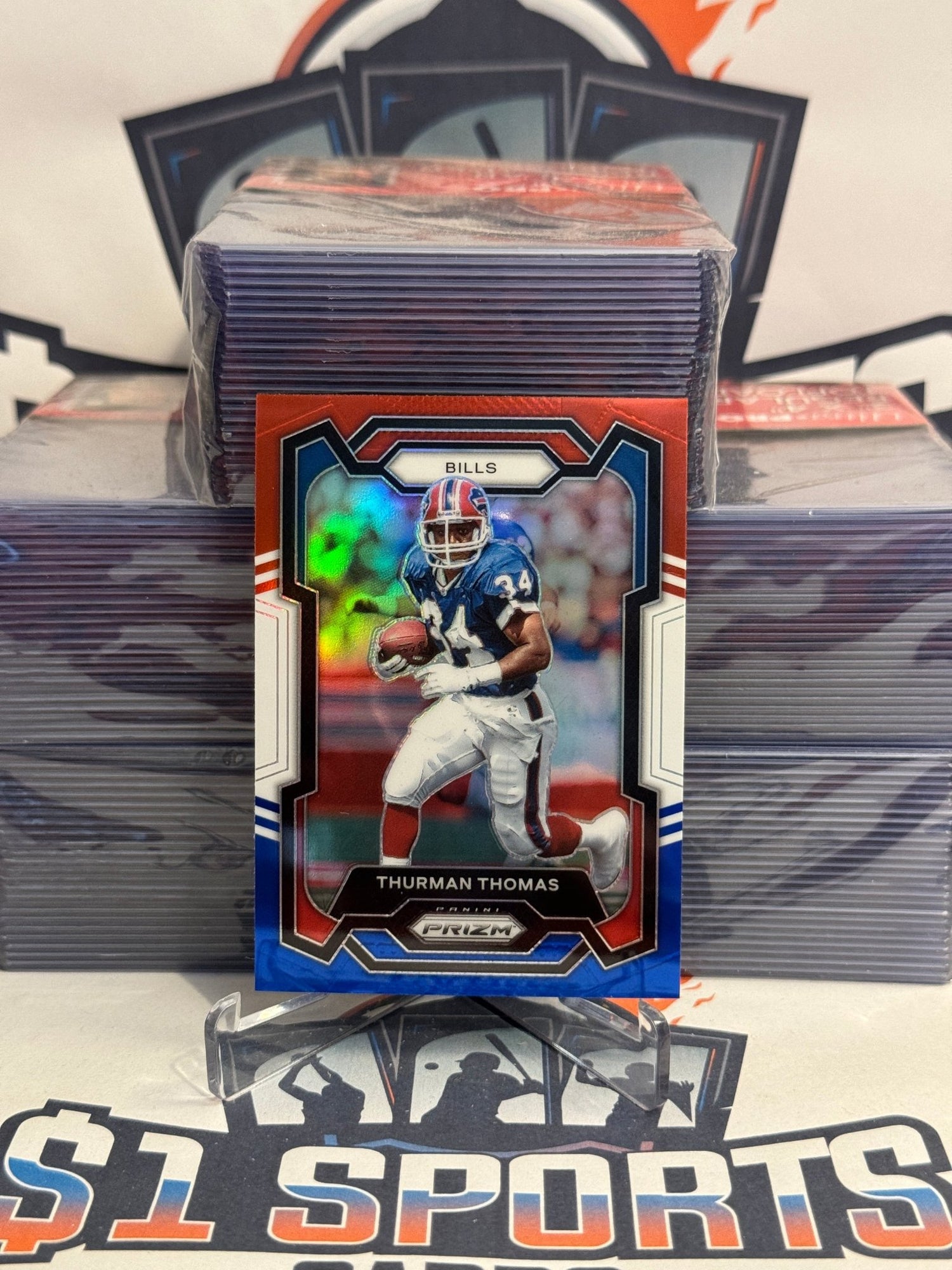 2023 Panini Prizm (Red White Blue Prizm) Thurman Thomas #34