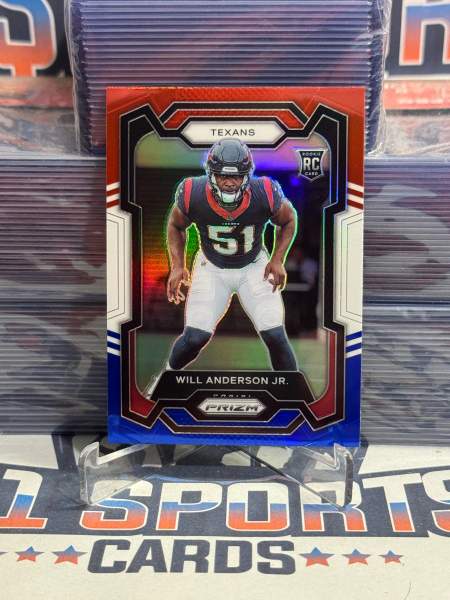 2023 Panini Prizm (Red White Blue Prizm) Will Anderson Jr. Rookie 342