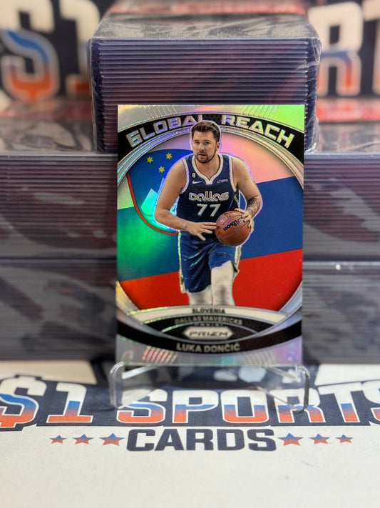 2023 Panini Prizm (Silver Prizm, Global Reach) Luka Doncic 1