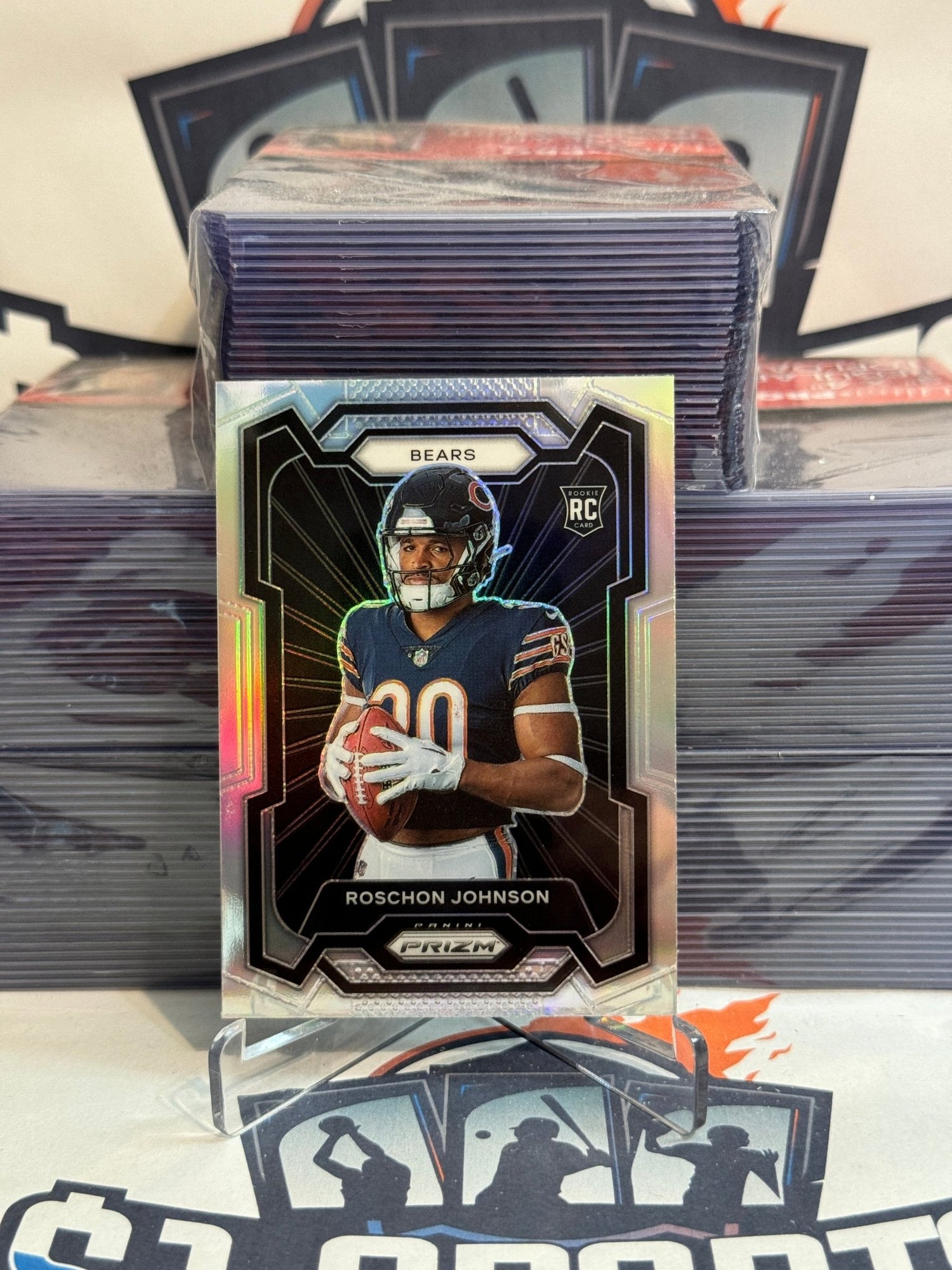 2023 Panini Prizm (Silver Prizm, Image Variation) Roschon Johnson Rookie #340