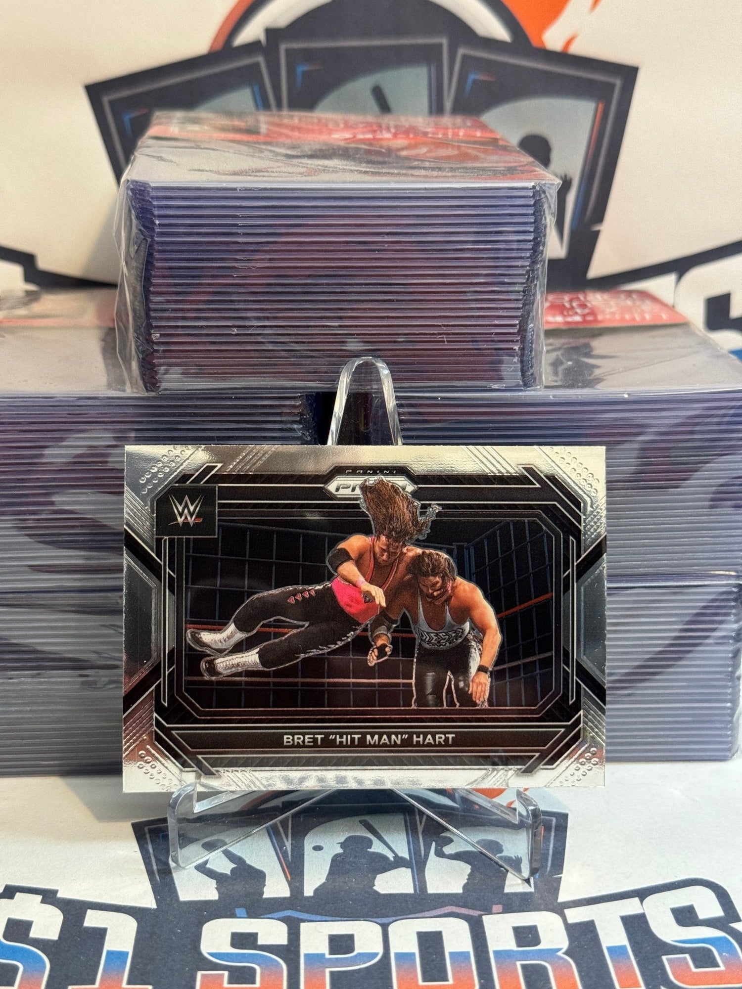 2023 Panini Prizm WWE Brett "Hit Man" Hart #58