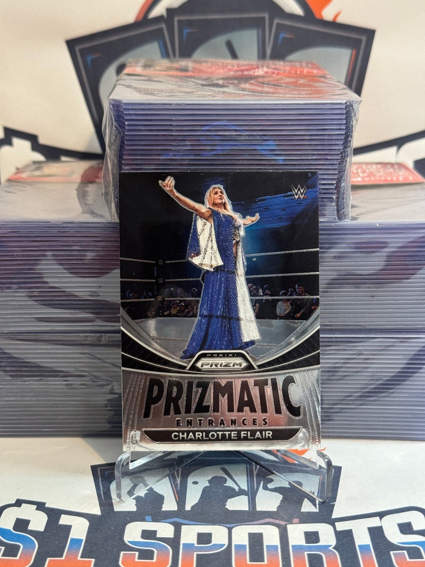 2023 Panini Prizm WWE (Prizmatic Entrances) Charlotte Flair #2