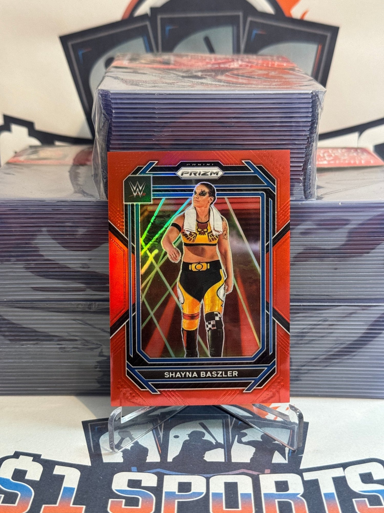 2023 Panini Prizm WWE (Red Prizm 182/299) Shayna Baszler #147