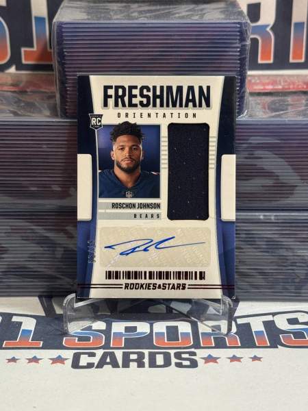 2023 Panini Rookies & Stars (Freshman Orientation Auto Relic RPA 97/99) Roschon Johnson Rookie FO - RJ