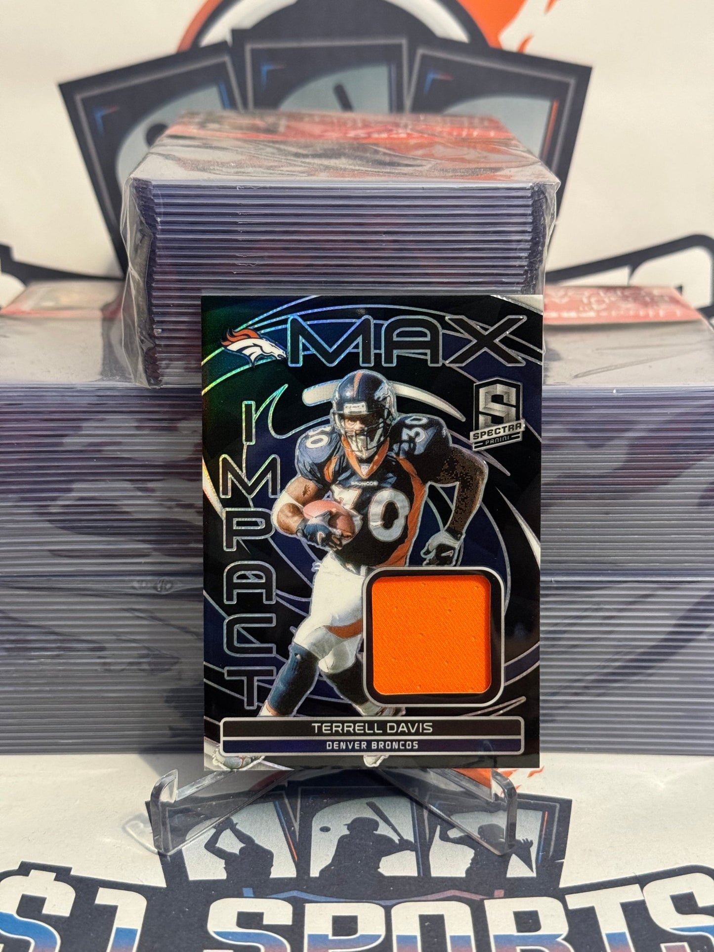 2023 Panini Spectra (Silver Prizm, Maximum Impact 65/99) Terrell Davis #MI-TDA