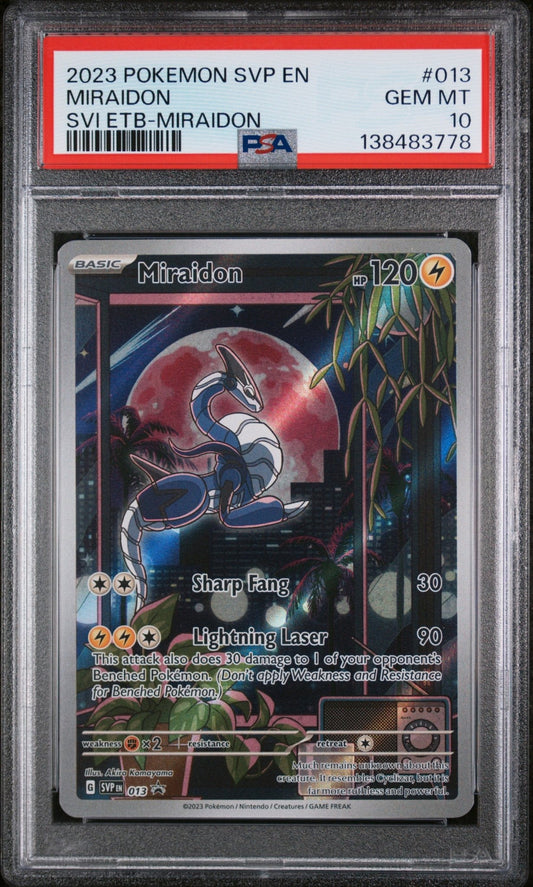 2023 Pokemon: Scarlet & Violet - Miraidon (ETB Promo) 13 - PSA 10