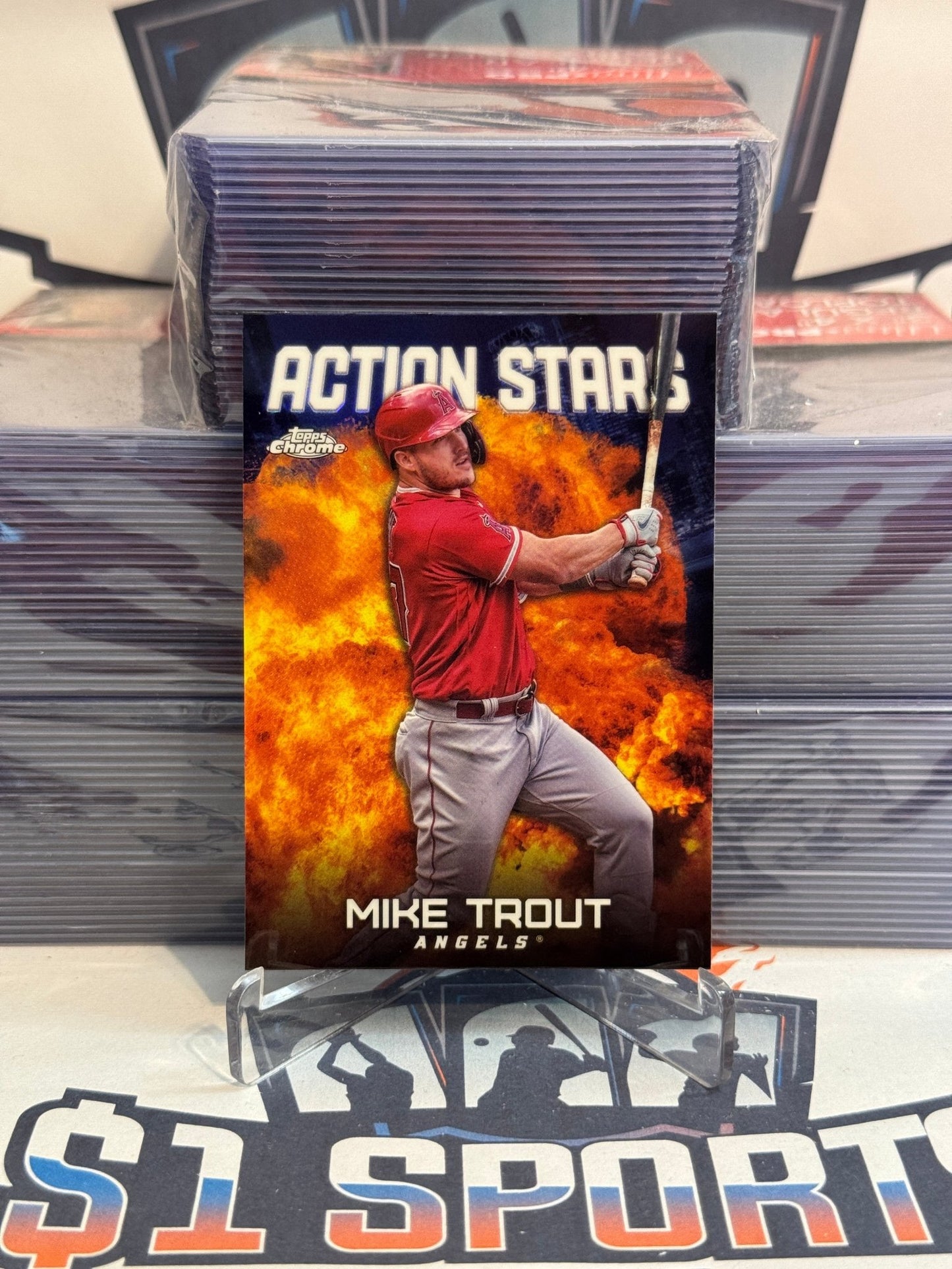 2023 Topps Chrome (Action Stars) Mike Trout #ASC - 29