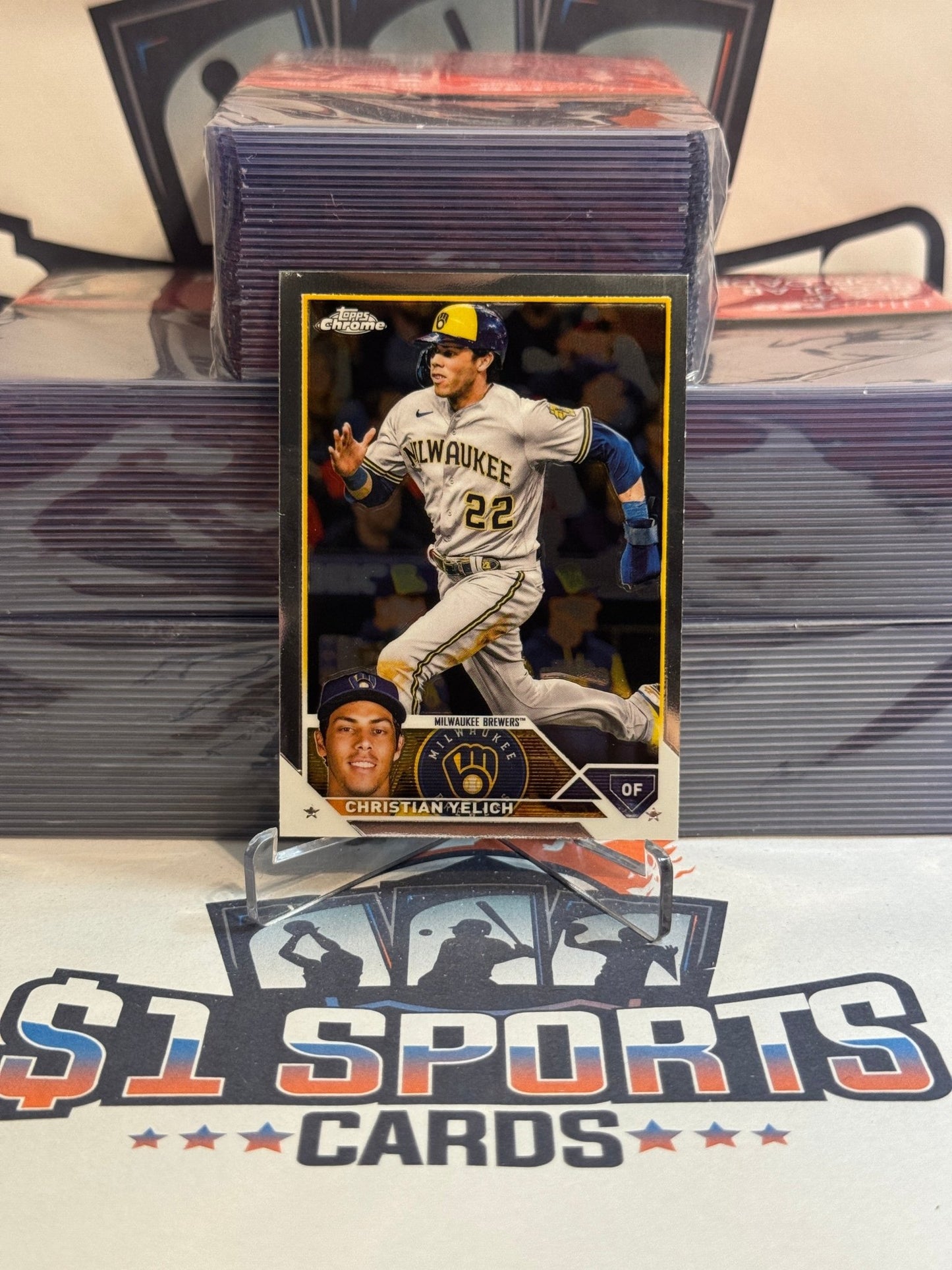 2023 Topps Chrome Christian Yelich #109