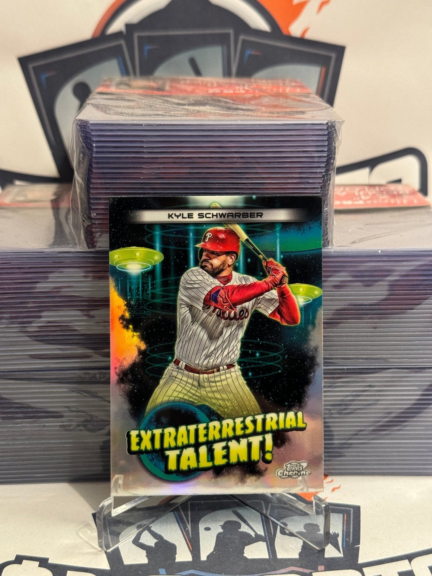 2023 Topps Chrome (Extraterrestrial Talent) Kyle Schwarber #ET-17