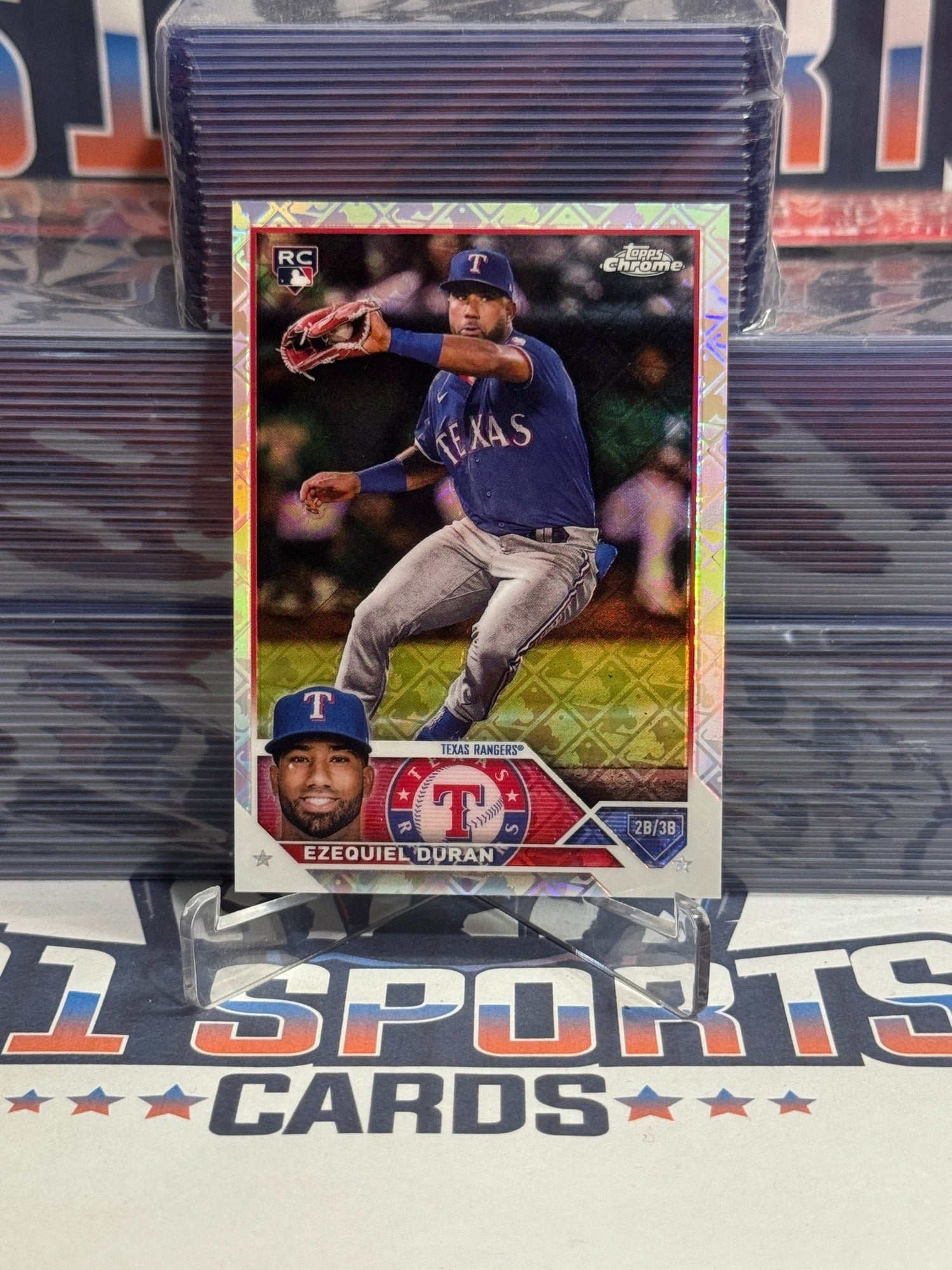 2023 Topps Chrome (Logofractor) Ezequiel Duran Rookie 36